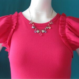 Express Women’s Pink Ruffle Dress size XL